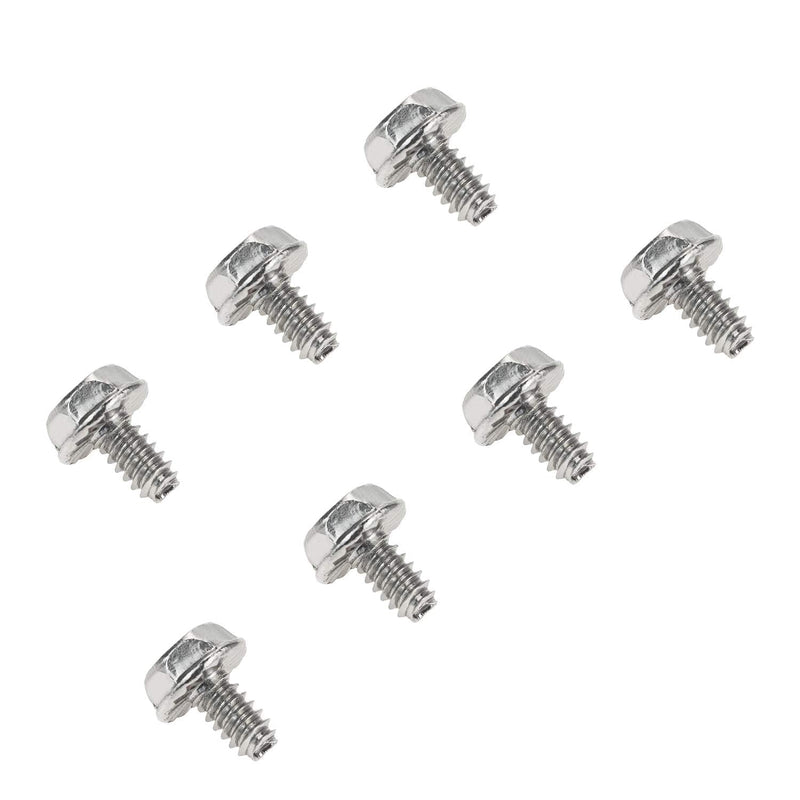 Toothed Hex 6/32 Screw 6# -32Computer PC Case Hard Drive Motherboard Mounting Screws, 100 PCS