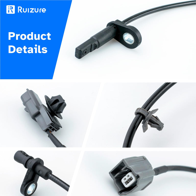 ABS Wheel Speed Sensor Front Rear Left Right fit for Nissan Sentra 2013 2014 2015 2016 2017 2018 2019, Driver Passenger Side, ALS2551, ALS2552, ALS2405, 4pcs