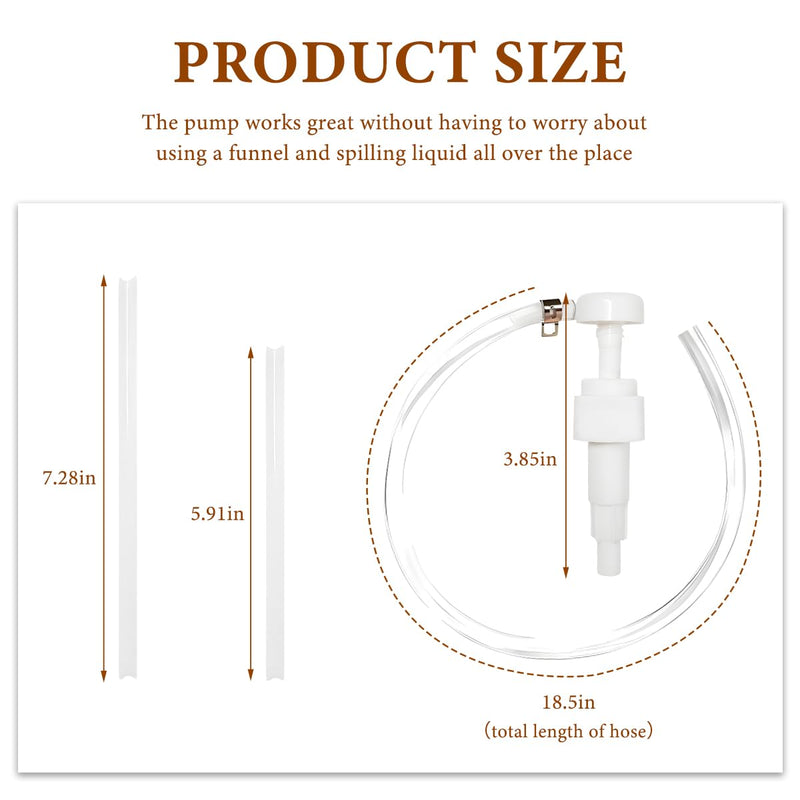 10 CC Fluid Pump for Quart Bottles, Automotive Quart Bottle Hand Pump with Flexible Tube, Fluid Pump Transfer Gear Oil Transmission and Differential Fluid, Car Accessories (4CC)