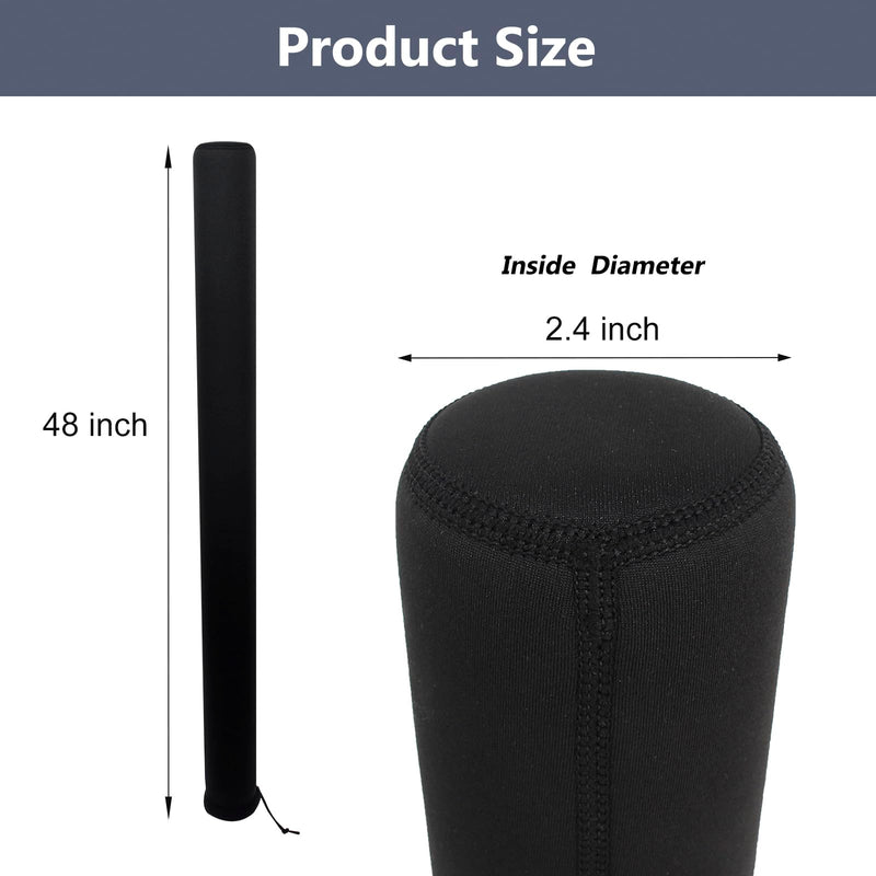 Boat Trailer Guide Pole Cover, 2 Pcs Neoprene Heavy Duty Marine Trailer Guide Protective Cover for Jet Ski Boat Sailboat Trailer 48 Inch