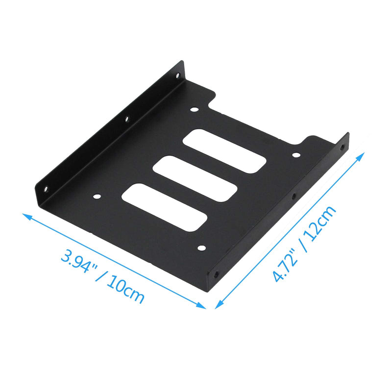 2Pcs 2.5" to 3.5" SSD HDD Hard Disk Drive Bays Holder Metal Mounting Bracket Adapter with Screws & Screwdriver for PC Pack of 2