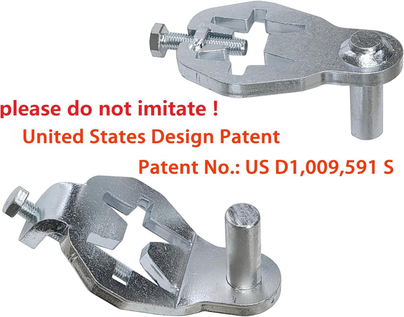 T-Post Gate Hinge Pins,Heavy Duty Gate Hanger,Steel Gate Hinges Target Hanger for Farm Gate, Garden & Backyard Gate, Easy to Install (Patent)
