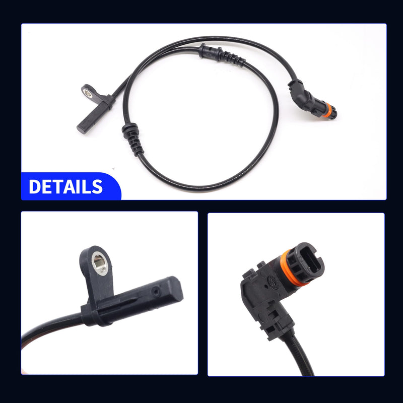 HiSport ALS2688 2PCS Front L/R ABS Wheel Speed Sensor, Compatible with Mercedes-Benz C250 C300 C350 2012, 2013, 2014, 2015 Replace 2049057900, 2049052905, 2049054305
