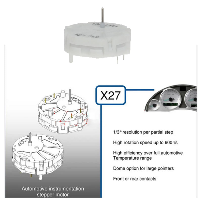 6PCs for GM GMC Stepper Motor Speedometer Gauge Repair Kit Cluster X27 168+Remove Tool+40pcs 5MM 3V Led Light Bulbs