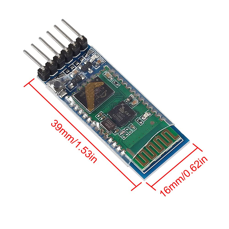 4PCS Bluetooth Module BT Modules 6 Pin Wireless RF Transceiver Long Range Bluetooth Transceiver for Arduino (HC-05)