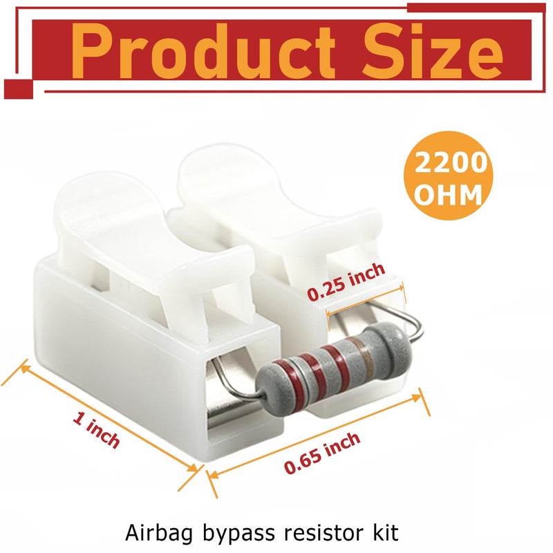 Bypass Resistor Kit 2200 Ohm for us as PassLock Bypass kit. | Compatible with Chevrolet1997-2004 Sport Van 1997-2000 SSR 2002, 2003 Suburban 1997-2002 Tahoe 1998-2005
