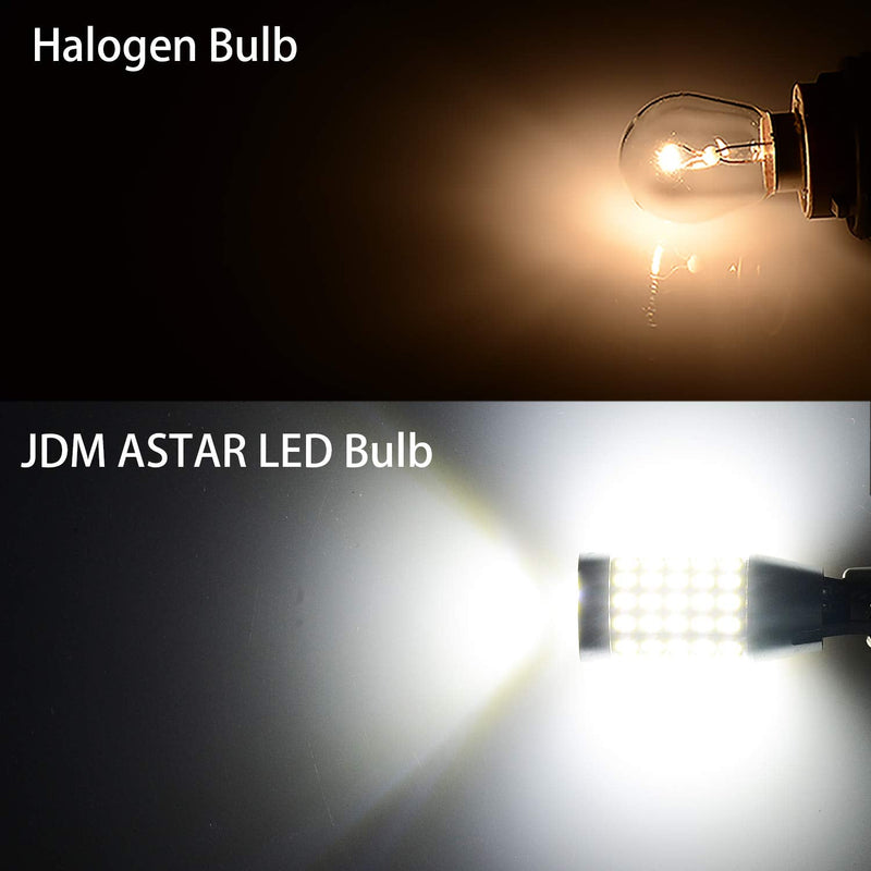JDM ASTAR Extremely Bright 2000 Lumens 360-Degree Shine 921 912 90-EX Chipsets LED Bulbs For Backup Reverse Lights Only, Xenon White