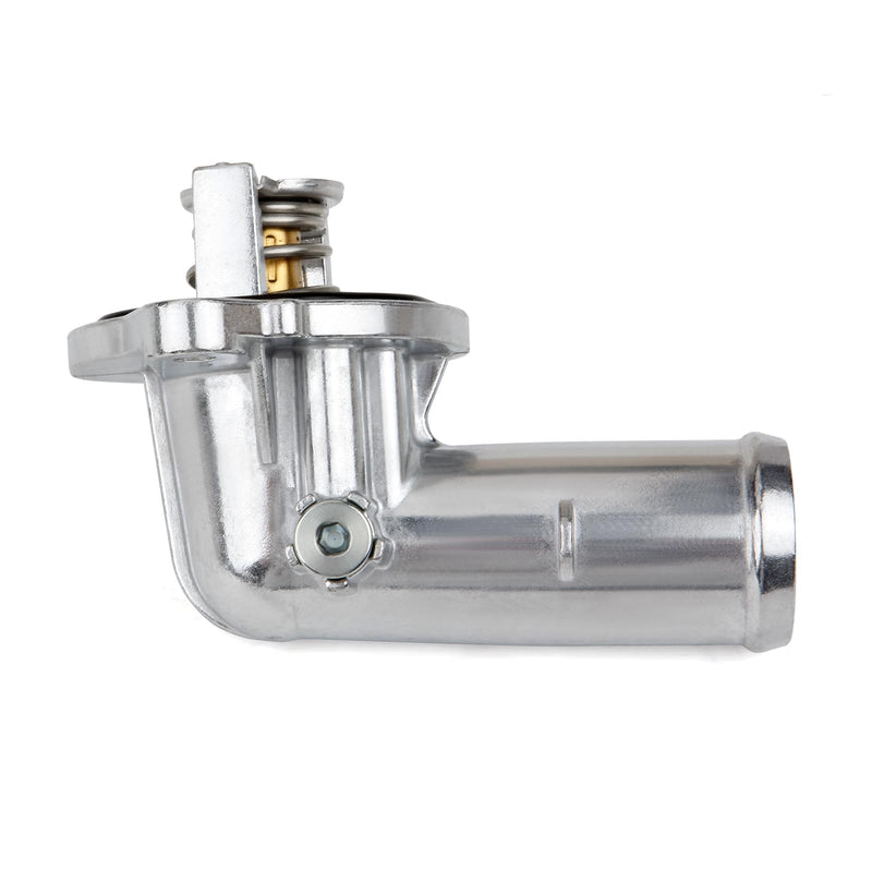 MITZONE Upgrade Aluminum Thermostat Housing Assembly Compatible with Dodge Durango Grand Cherokee 2011-2015 Wrangler JK 2012-2018 Replace 902-852 5184651AG 5184651AH 5184651AG(Upgrade Aluminum)