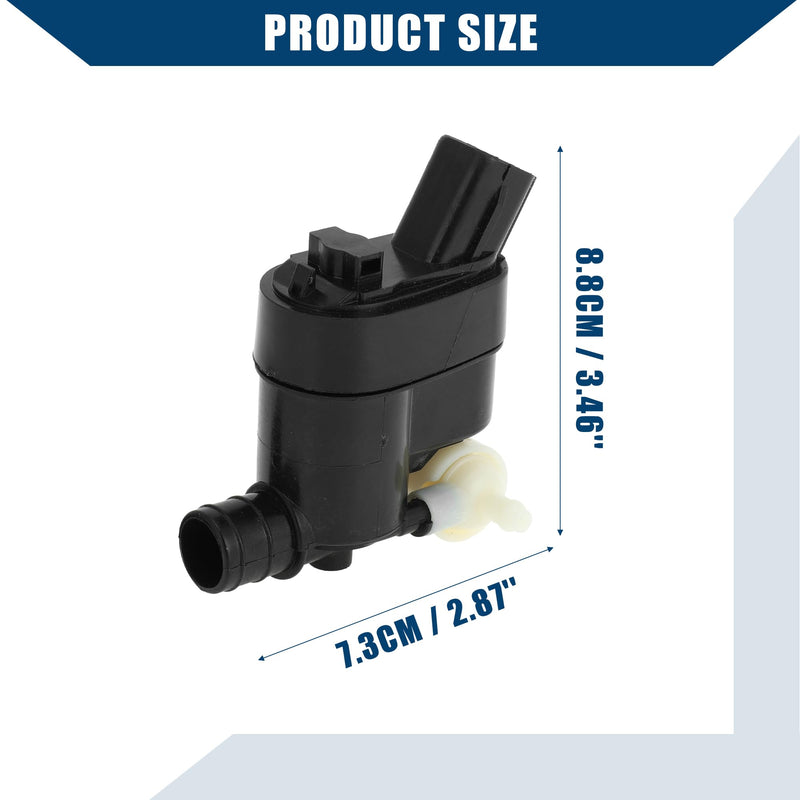 No.98510-2W500 / Windshield Washer Pump Assembly for Hyundai Santa Fe 2017-2022 for Hyundai Tucson 2021-2022 / Windshield Washer Motor/Durable/Plastic / 1 Pcs/Black