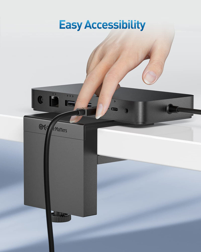[Designed for Microsoft Surface] Cable Matters Desk Mount for Microsoft Surface Thunderbolt 4 Dock