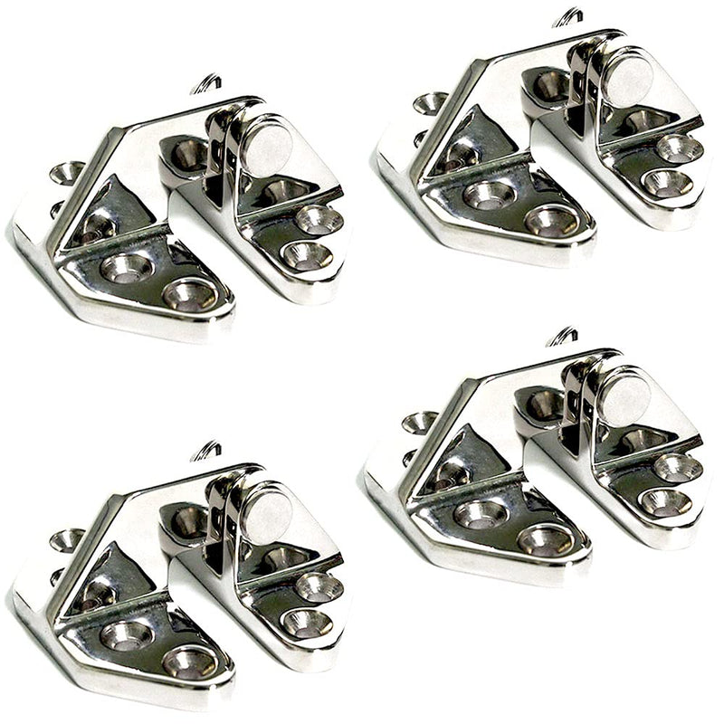 RedSnake Ship RV Accessories Yacht Hardware Marine Hatch Hinge Heavy Duty Long Reach 316 Marine Grade Stainless Steel Hinge with Removable Pin 3.6" x 2.8" (2PC) Long hinge 2PC