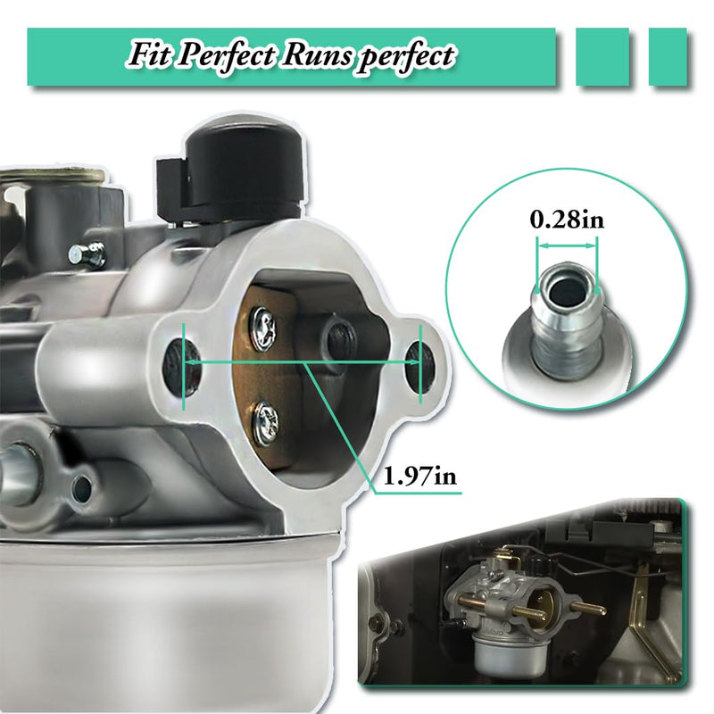 Carburetor and Gaskets Compatible with Kohler CH11 CH12.5 CH14 CV460 12-853-98-S Command Pro 11 12.5 14 15 CH12.5s CH11