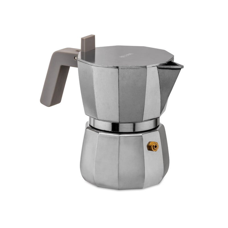 Alessi Moka, Espresso coffee maker. 3 cups.,grey grey