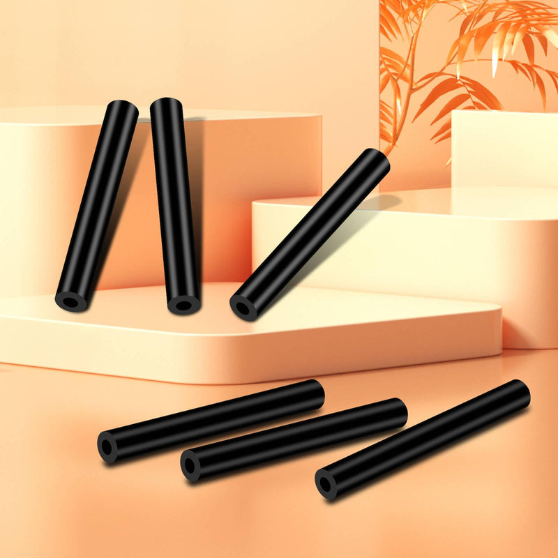 6PCS Sun Visor Repair Kit for Jeep Wrangler JK JKU 2007-2017, Rubber Black Repair Tube for Jeep Wrangler Visors, Driver & Passenger Side Sunvisor