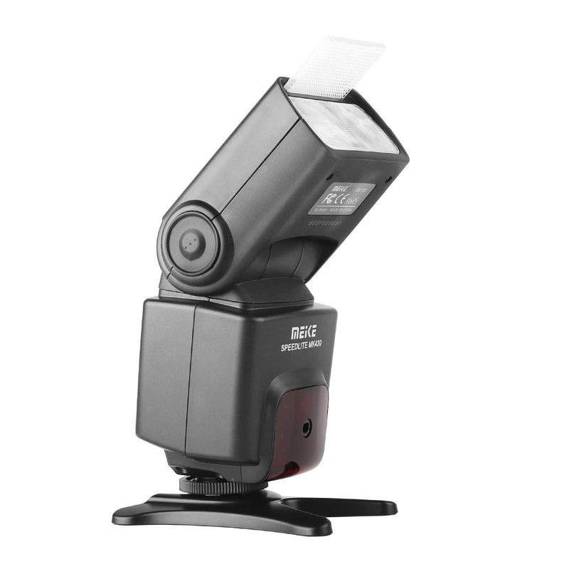Meike MK430 TTL LCD Flash Speedlite Compatible with Canon DSLR Camera EOS 70D 77D 80D Rebel T7i T6i T6s T6 T5i T5 T4i T3i SL2 and with Standard Hot Shoe Stand MK-430C