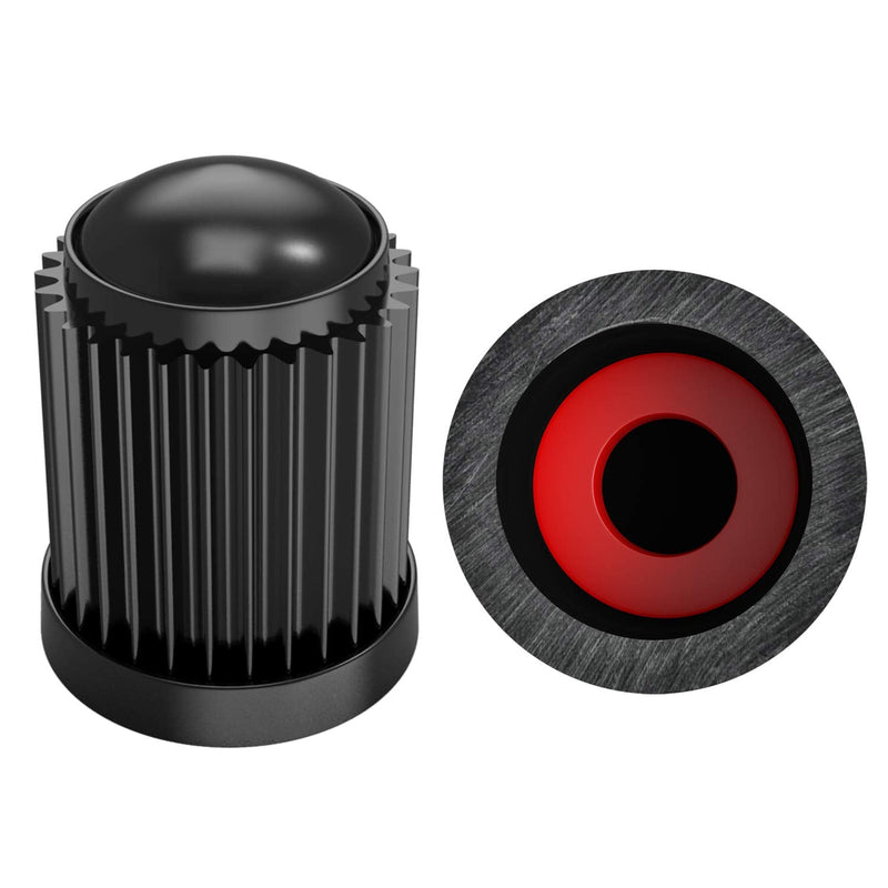 (30 Pack) Tire Stem Valve Caps, with O Rubber Ring, Universal Stem Covers for Cars, SUVs, Bike and Bicycle, Trucks, Motorcycles, Airtight Seal Heavy Duty (Black (30 Pack)) Black (30 Pack)
