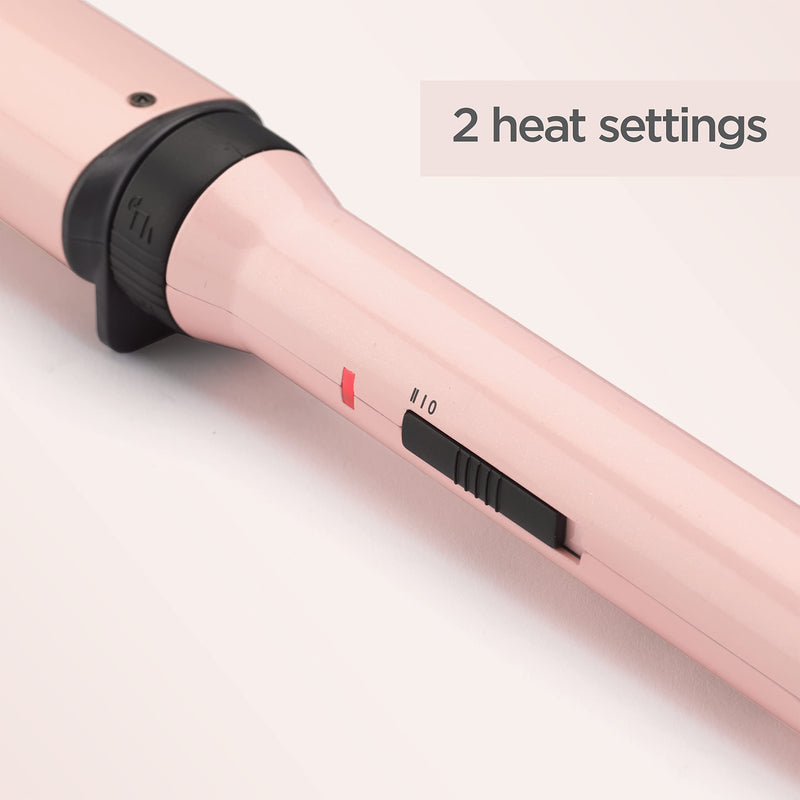 BaByliss Curl and Wave Trio Styler, Multi-Styler, Hair Waver and Hair Curler, Beachy Waves, Loose Waves, 3 in 1 Curling Wand, Pink, 2750U Single