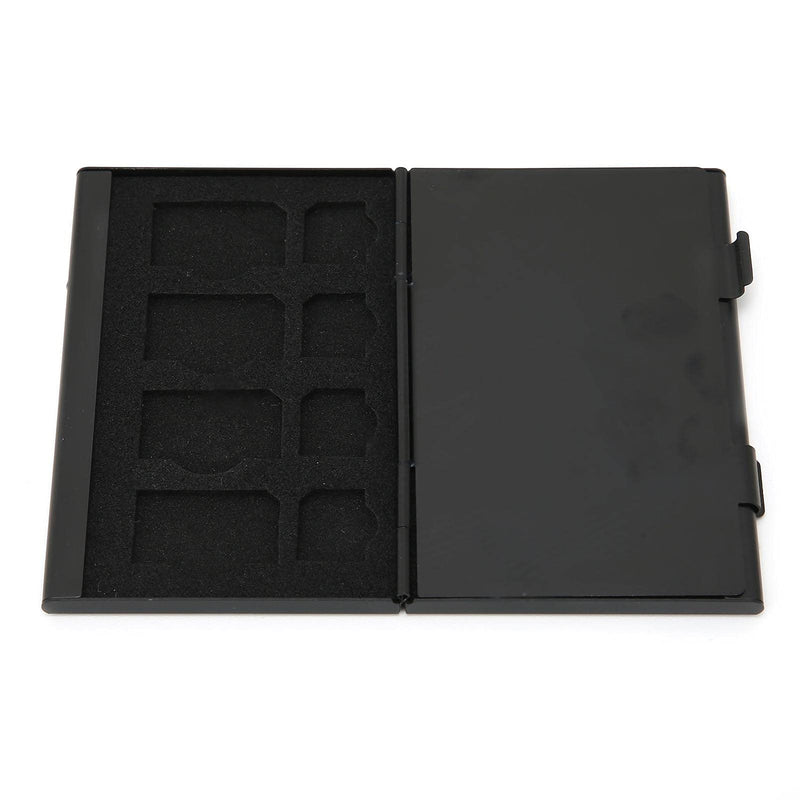 Generic SIM Card Case, Aluminum Storage Box with 4 12 Nano 4 Micro 1 Pin Slots, for Organizing Protecting Cards Travel Use