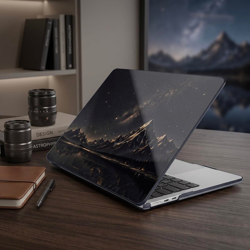 Batianda Case for MacBook Pro 14" 2026 2025-2021 Release, Starry Mountain | 4-in-1 bundle with starry mountain art, scratch-resistant slim hard shell protection for travelers and outdoor nature lovers