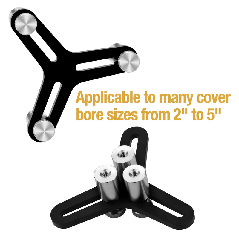 Universal Piston Ring Squaring Tool for End Gap 2-5inch Bores, with 32 Blades Feeler Gauge Gap Measuring Tool (Squaring Tool+Feeler Gauge) Squaring Tool + Feeler Gauge