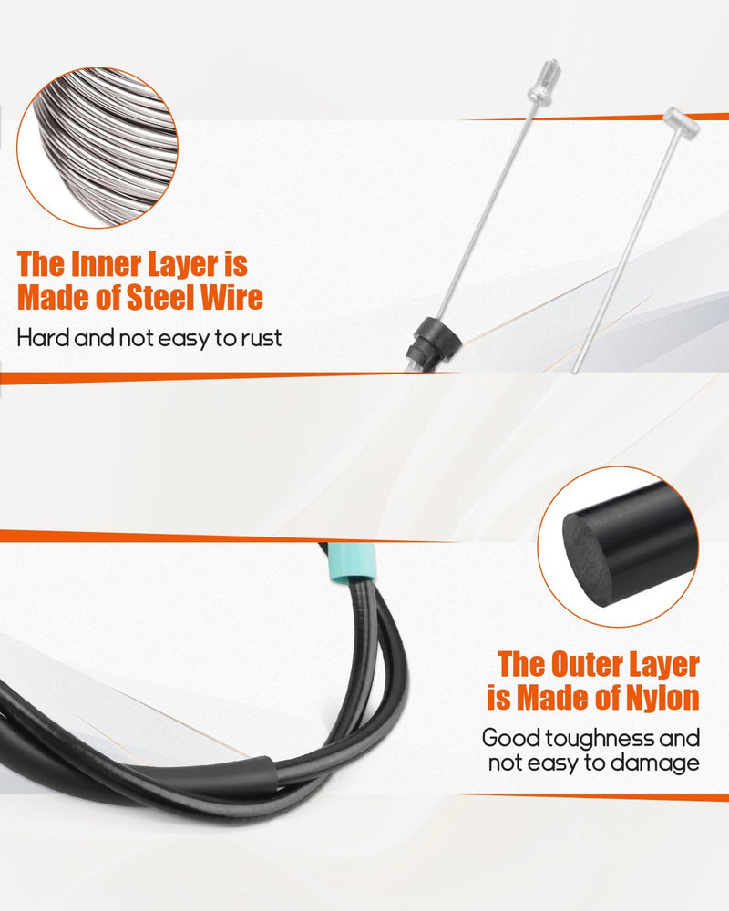 Throttle Cable Compatible with LS1 LSX LS Drive By Cable Accelerator linkage 38.8" Replace 551859