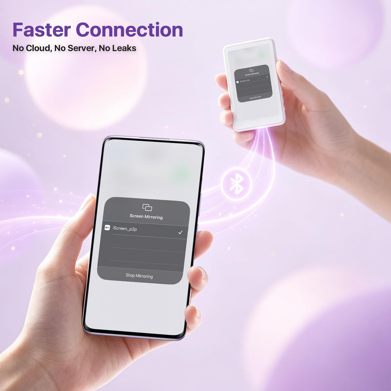 Touch Selfie Monitor Screen for iPhone 17, Magnetic Back Camera Monitor | 4K 60fps Recording, 180° Rotation, Built-in Speaker, Remote Control, 4.02" Vlog Screen for iPhone 17/16/15/14/13/12 & Android
