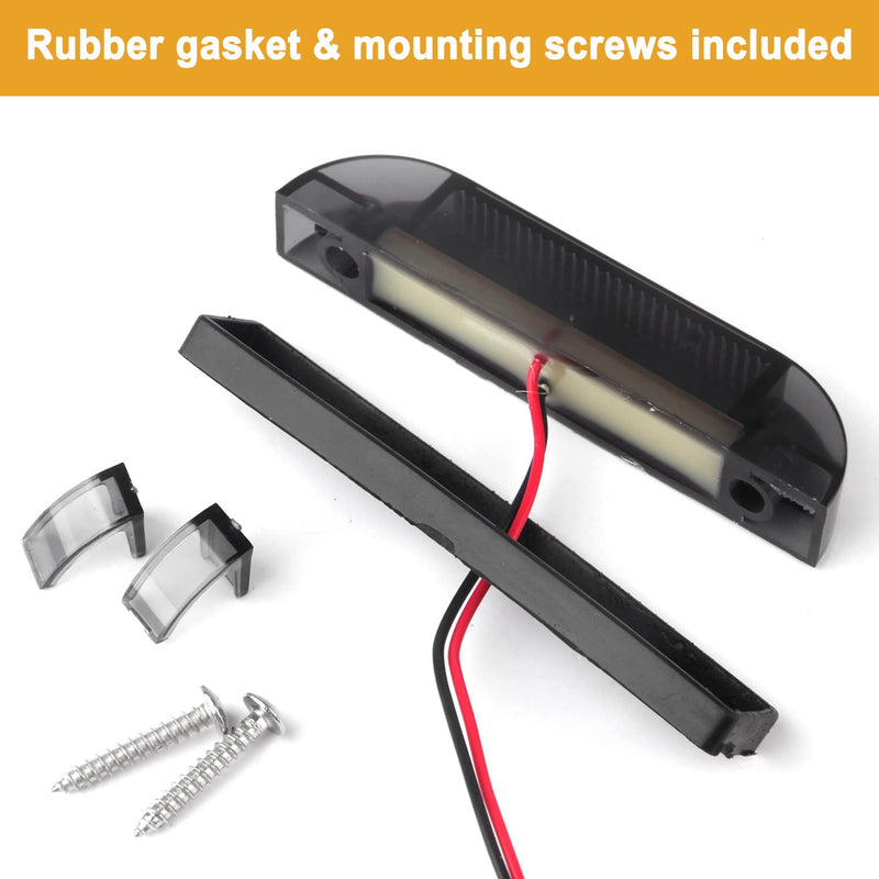  [AUSTRALIA] - Smoked Amber LED Front Grille Marker Lights Kit, 4Pcs 4 Inch Amber Full LED Center Grille Running/Position Lights Sealed 9 LEDs Compatible with Tacoma/4Runner/ Tundra/Silverado Grill Marker Lights