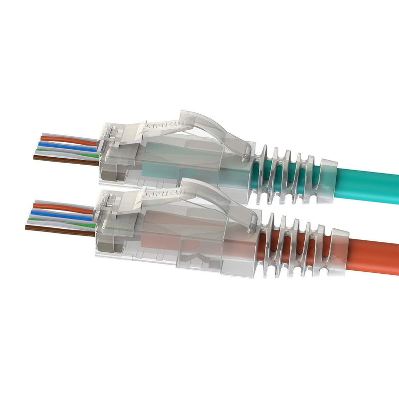 LINKUP - Crimper Tool Cat6 Cat5 5E RJ45 Cable Crimp and Trim Easy Pass Thru Plugs | RJ 45 RJ12 & RJ11 Ethernet LAN Internet Patch Cord Crimping and Trimming Tool