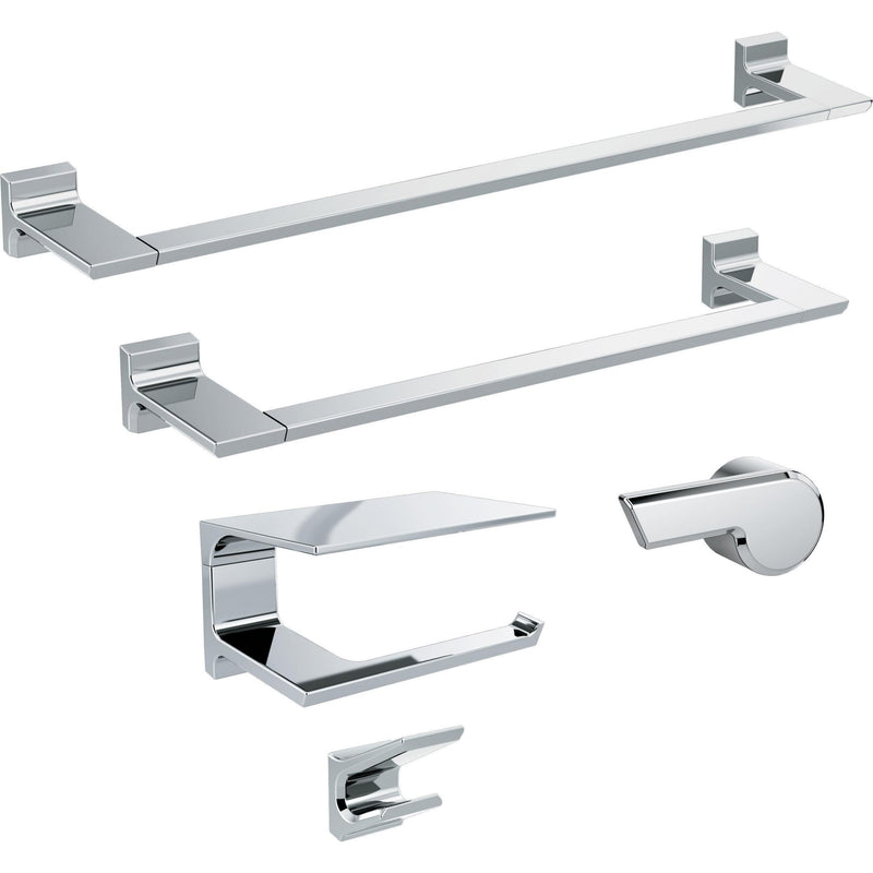 DELTA Pivotal Double Towel Hook, Chrome, Bathroom Accessories, 79936