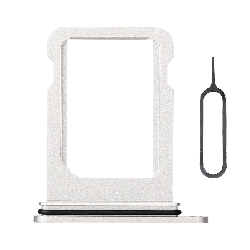 Single Sim Card Tray Holder Adapter White Replacement for iPhone 12 Mini Version US SIM Card Tray with SIM Ejector for iPhone 12mini Mobile Phone Repair Replace A2176 A2398 A2399 A2400