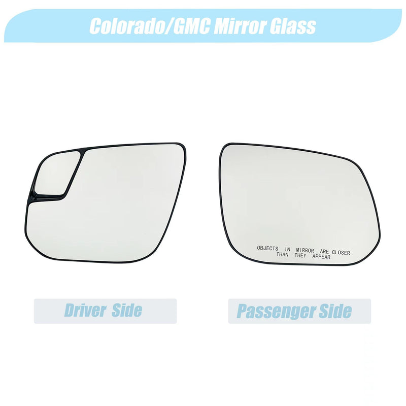 Right Passenger Side Mirror Replacement for Chevrolet Chevy Colorado,GMC Canyon 2015 2016 2017 2018 2019 2020 2021 2022 Rear View Mirrors Glass with Power Heated (OEM#：23191161) passenger side(right)