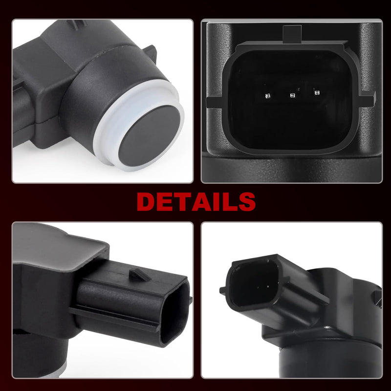 Backup Reverse Parking Assist Sensor Compatible with Chevy Avalanche Silverado Suburban,GMC Sierra Yukon,Buick Lucerne Enclave 25961317 25962147,4 PCS Reverse Rear Backup Bumper Parking Sensors