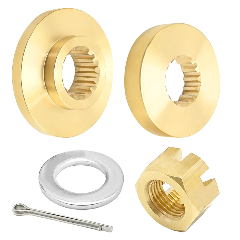 688-45987-00 Propeller Spacer Hardware Kits Thrust Washer Nut, Replacement for Yamaha Outboard Engine 60HP 70HP 80HP, Replaces 688-45887-01 688-451987-02(15-Spline)