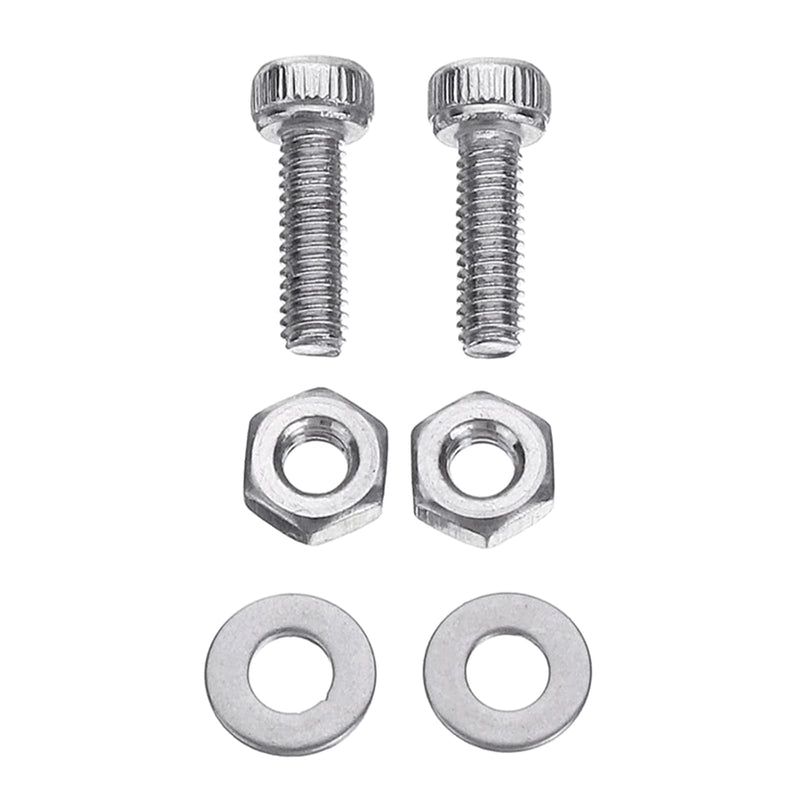 Baiko 50 Pcs/set M2.5 Universal Turntable Headshell Cartridge Mounting Kit Stainless Steel Bolts Screws Nuts Set with Case