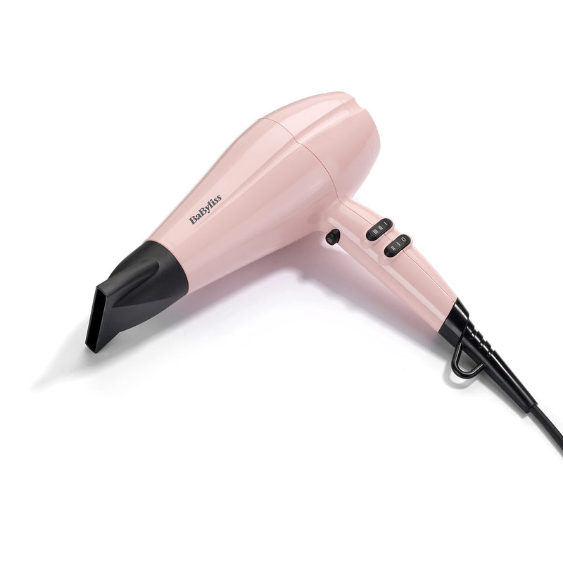  [AUSTRALIA] - BaByliss Rose Blush 2200W Hair Dryer, Powerful Drying, Ionic, Lightweight Hair Dryer, Pink Single