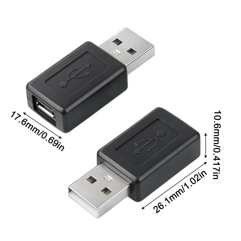 5PCS USB Micro to USB A Adapter | Type-A Male to Micro Female Converter Connector for Tablets Speakers Digital