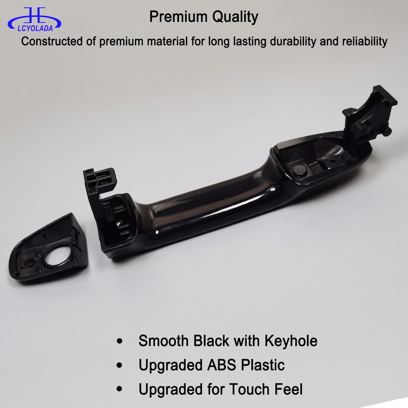 Exterior Door Handle Front Left Driver Side Compatible with Toyota Camry 2012 2013 2014 2015 2016 2017 - Without Smart Entry System