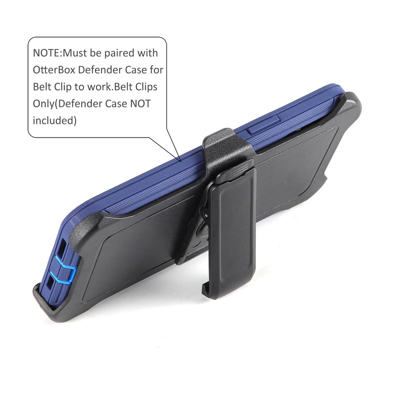[2 Pack] iPhone 17 Pro (6.3") Replacement Belt-Clip Holster Compatible with Otterbox Defender Series Case iPhone 17 Pro (6.3”)
