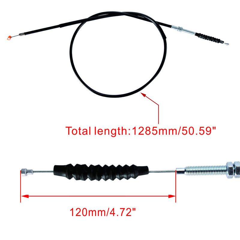 WOOSTAR 50.59" Clutch Cable with Adjuster Replacement for 200cc 250cc Dirt Pit Bike ATV 4 Wheeler Quad Dune Buggy Go Kart 1285mm/50.59"