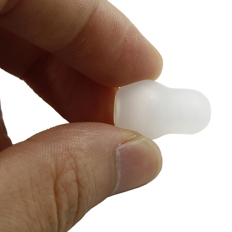 Hitefu 4PCS Stethoscope Ear Tips Replacement Silicone Earbuds, Universal Silicone Earplugs for Stethoscope, Stethoscope Spare Parts, Transparent White