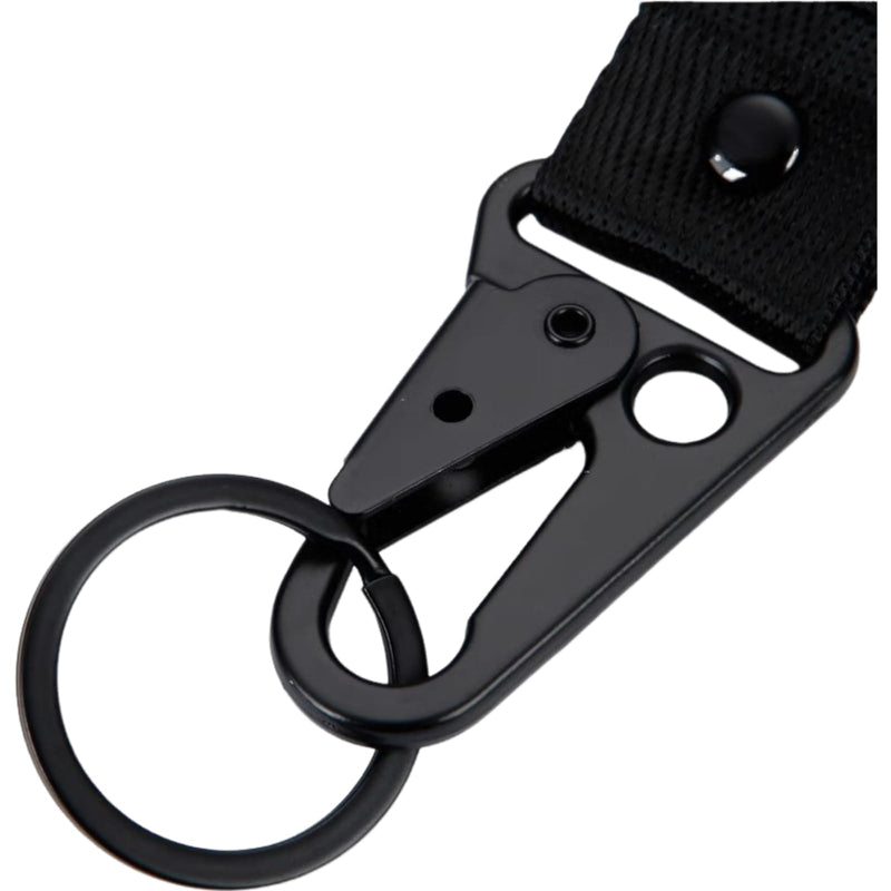 2 Pcs Fabric Keychain, Black and Red Motorcycle Keychain, Heavy Duty Key Chain for Bike, Car