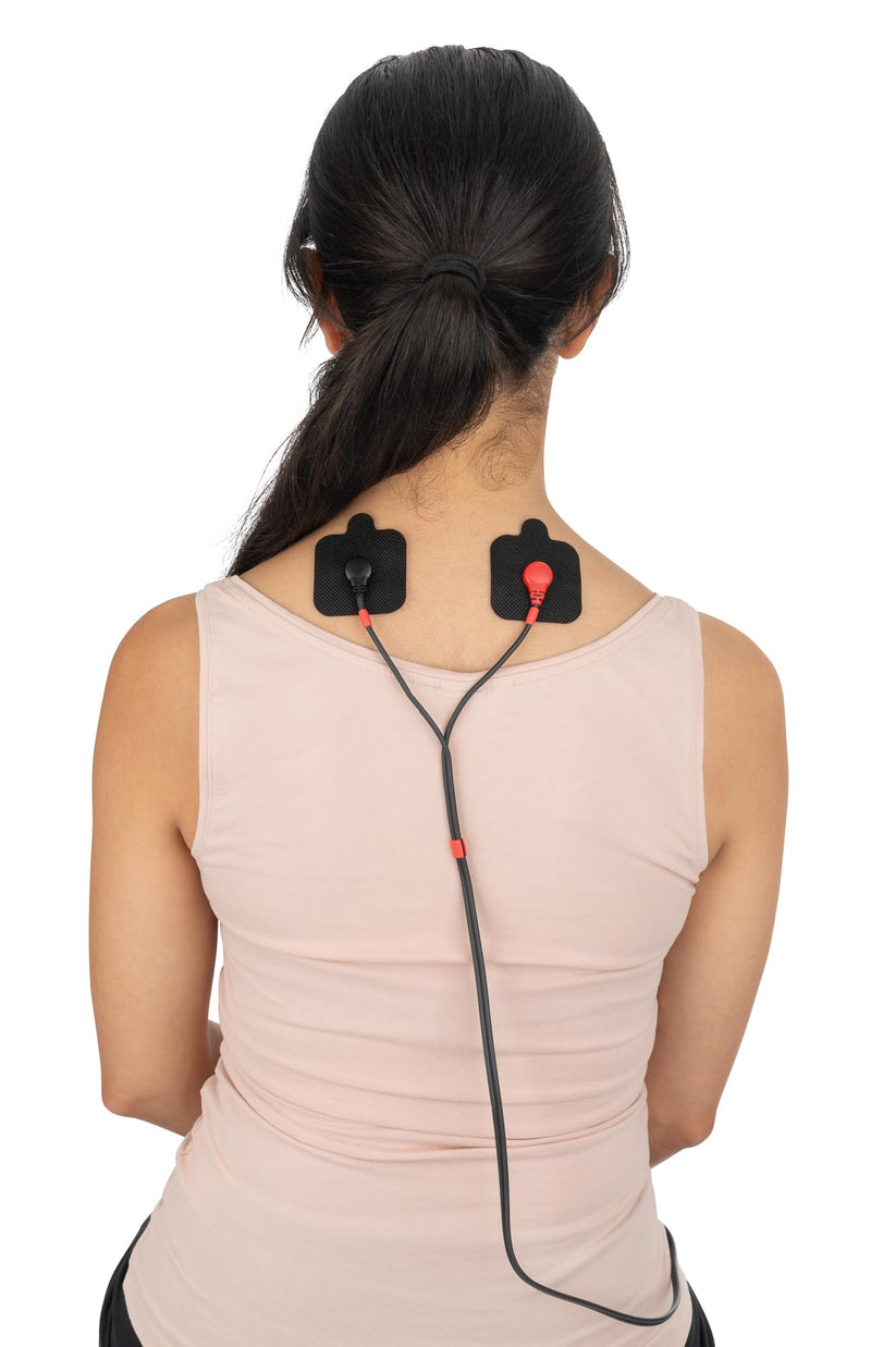 Discount TENS Brand – Easy Snap Replacement Electrodes Compatible with Compex. 8 Premium 2"x2" Replacement Pads for Compex TENS/EMS Units Edge, Sport, Elite – Durable, Reusable & Self-Adhesive 2x2 Inch (Pack of 8)