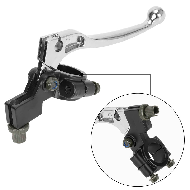 YOXUFA Mini Bike Brake Clutch Handle Lever for Coleman CT100U CC100X Baja DoodleBug DB30 Motovox MBX10 MBX11 Monster Moto 79cc 97cc Mini Bike Powersports Parts 7/8" 22mm Handle 61" Brake Cable Black