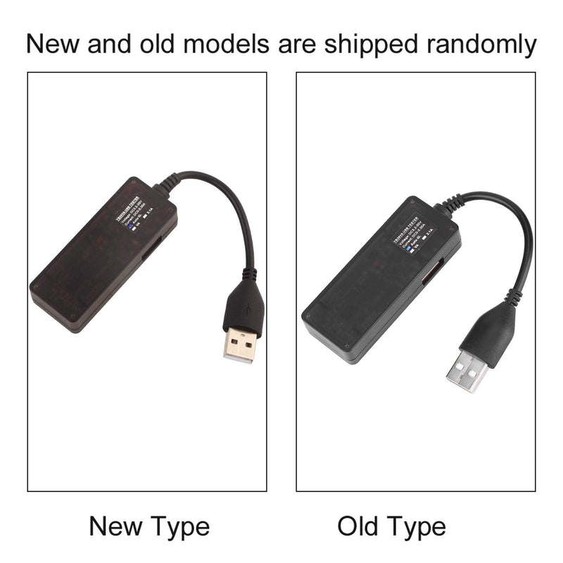Walfront YB26VA USB Tester Voltmeter Ammeter Battery Capacity Tester with LED Display for Mobile Phone Tablet Computer USB Device (Bicolor) Bicolor