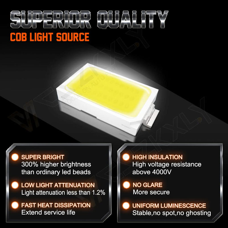Compatible for 2013 2014 2015 2016 2017 2018 Ram 1500 Lights 2500 3500 without Projector, 6000K High Beam Low Beam Fog Lights, Plug n Play 6PCS Compatible for 2013-2018 Ram
