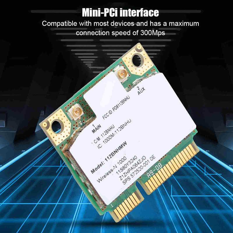 ASHATA Network Card, Mini PCI-E 300Mbps Network Card for LINK1000 N1000 112BNHMW, Card for T420S/X220/T520