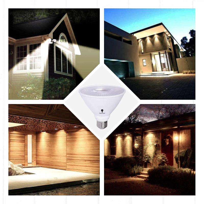 6 Pack PAR30 Short Neck LED Flood Light Bulb 10W 75 Watt Equivalent 850 Lumens Waterproof E26 3000K Warm White Super Bright PAR30 LED Bulb for Security, Led Spotlight Bulb Led Recessed Light Bulbs 3000k - Warm White