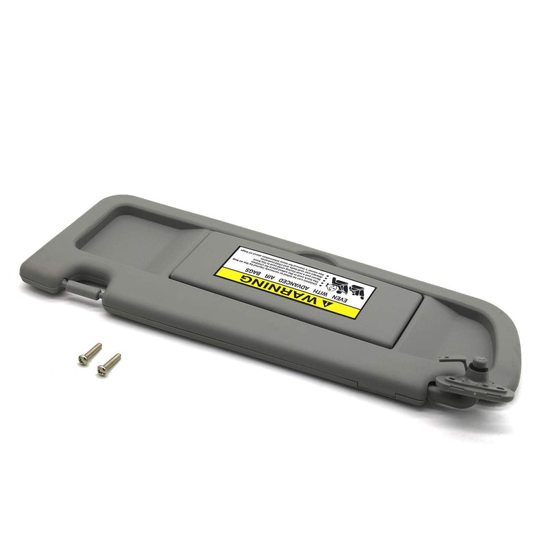 Ezzy Auto Gray Left Driver Side Sun Visor for Honda Civic 2006 2007 2008 2009 2010 2011 EX LX Sedan SI Coupe 83280-SNA-A01ZA