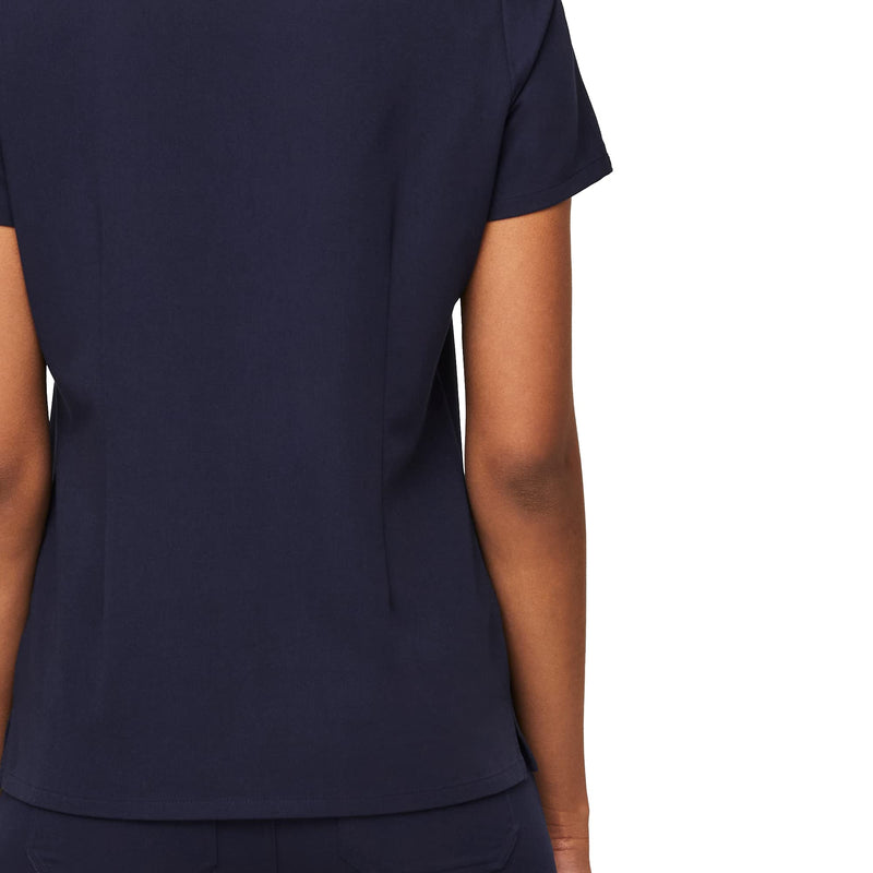 FIGS Catarina One-Pocket Scrub Top for Women — Navy Blue, M