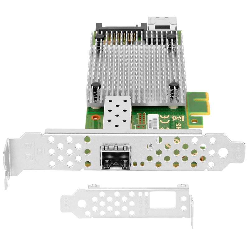 Vogzone M.2 to 10GbE SFP+ NIC, Single SFP+ Port with Intel 82599 chip, M.2 + M Key + SFF-8087 with 35cm(13.7in) Cable, 10 Gigabit Network Card for Windows, Linux, UEFI M.2-10G-SFP(1*SFP+)